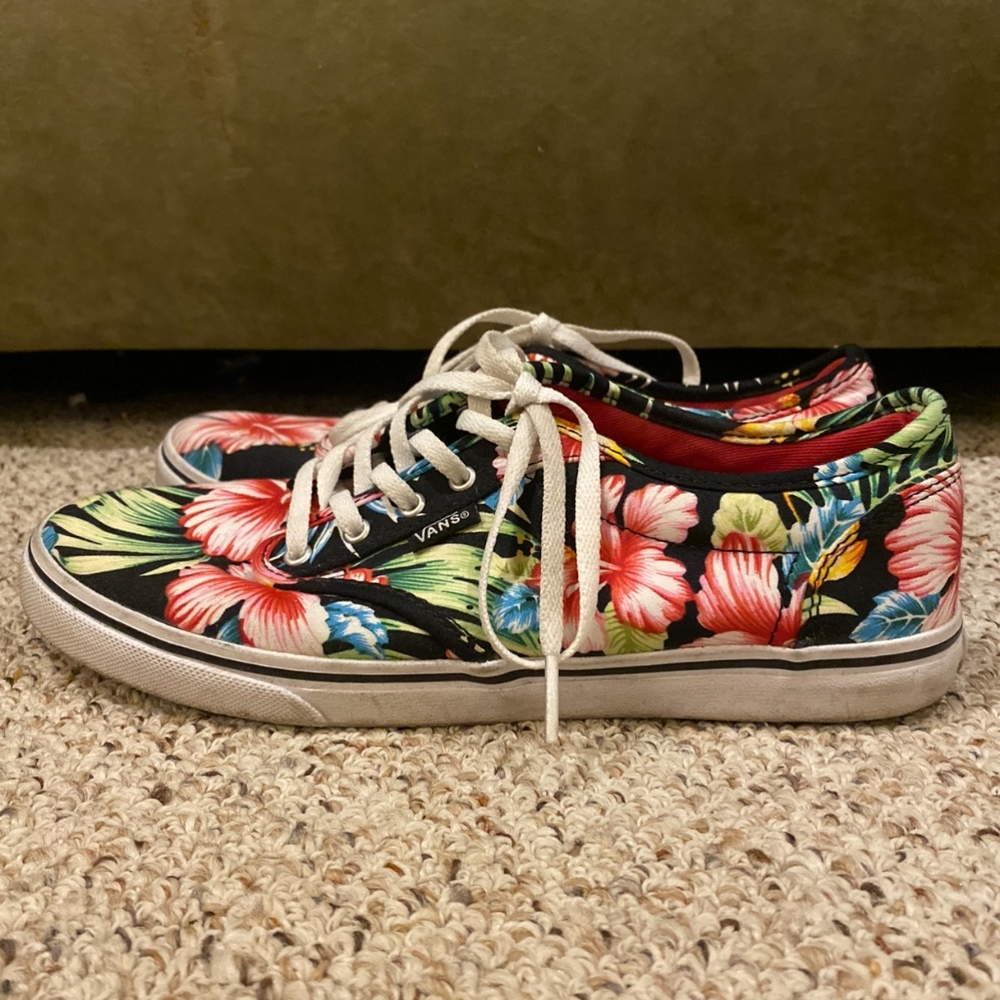 Flower Print Vans